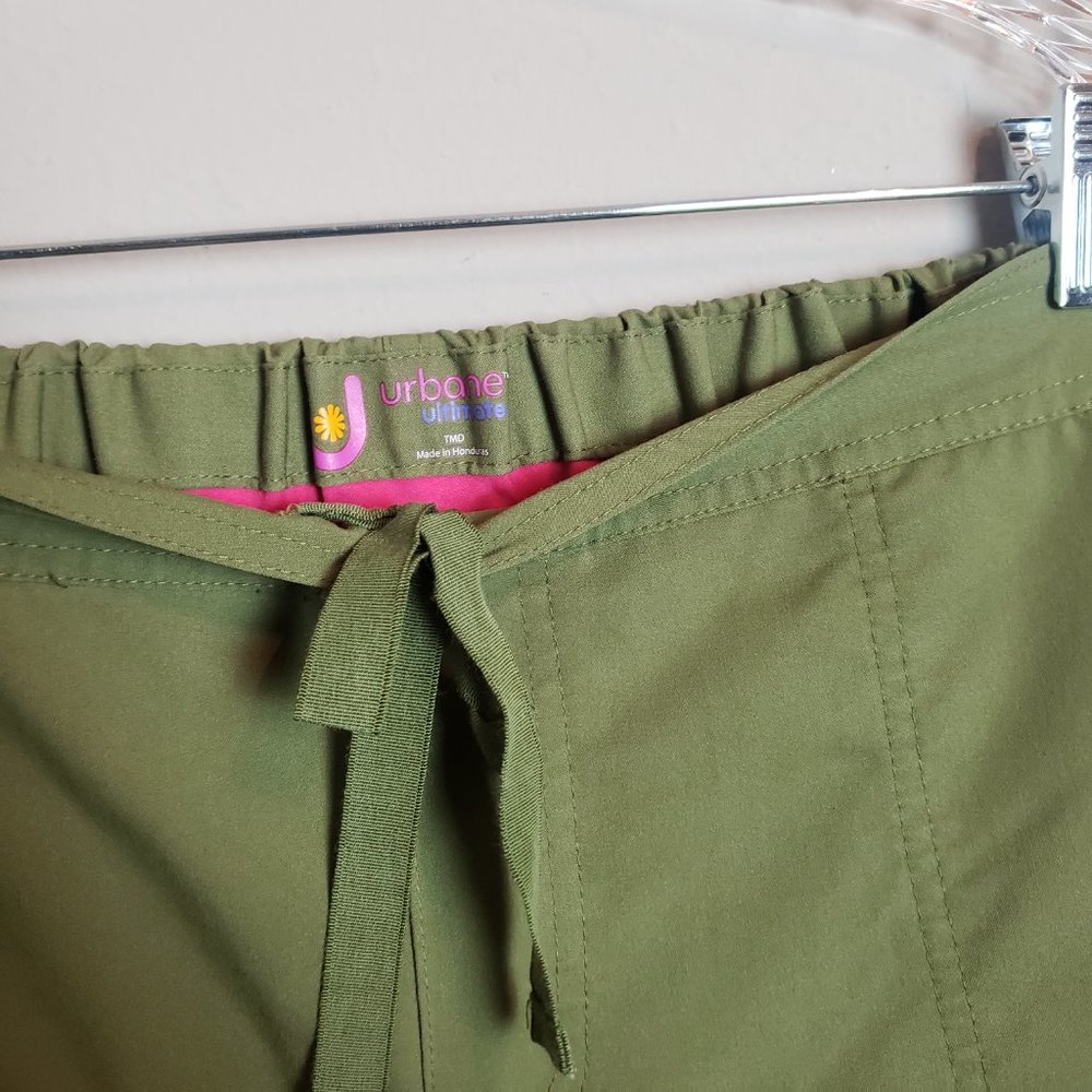 Urbane Ultimate Olive Green Scrub Pant 9300 Medium Tall - Picture 4 of 10